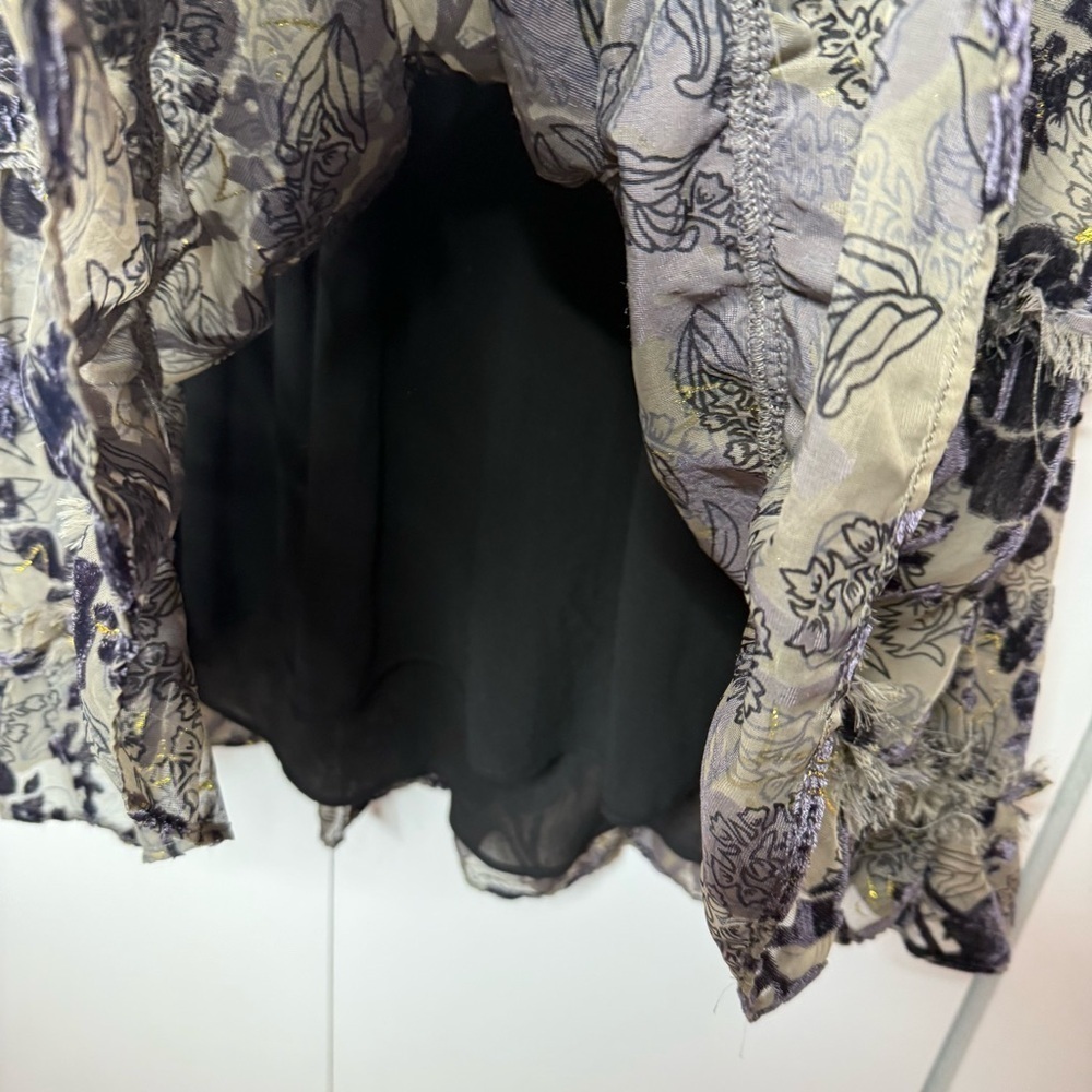 House of Harlow 1960 X Revolve Juniper Dress in Antoinette Floral Velvet Large - Picture 4 of 11